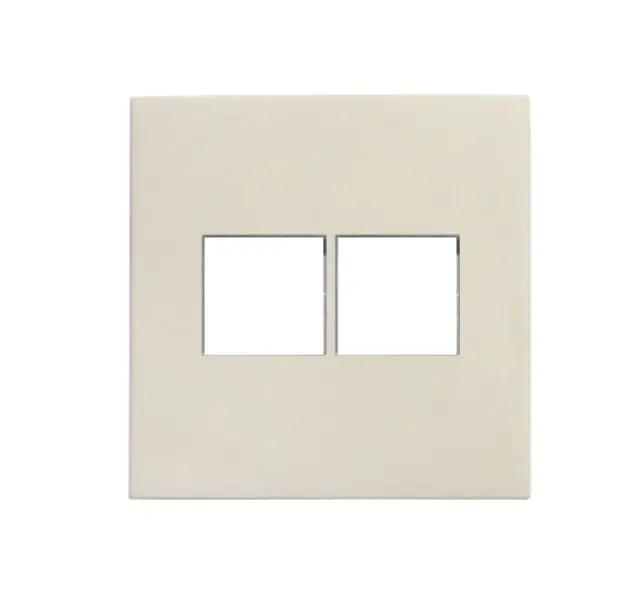 ΠΛΑΚΙΔΙΟ ΠΡΙΖΑΣ DATA ΔΙΠΛΗ RJ45+RJ45 Cat.6 ΜΠΕΖ