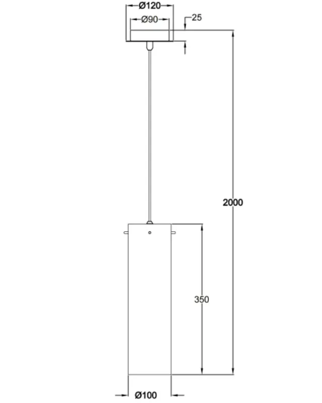 Sintesi 3480-40 φωτιστικό μονόφωτο Μελί 3