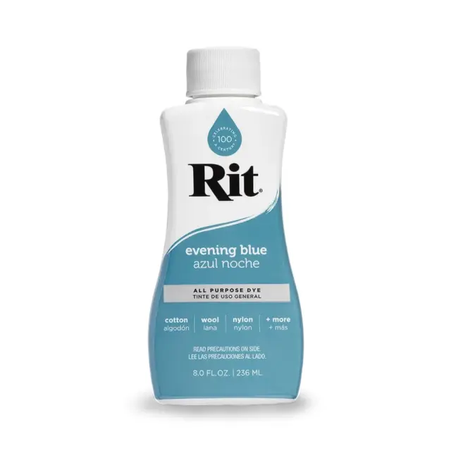 RIT DYE Liquid All-Purpose Βαφή Υφασμάτων – Evening Blue 236ml