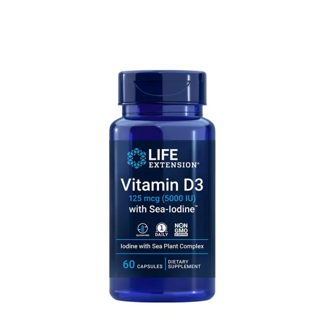 Life Extension Vitamin D3 with Sea-Iodine™