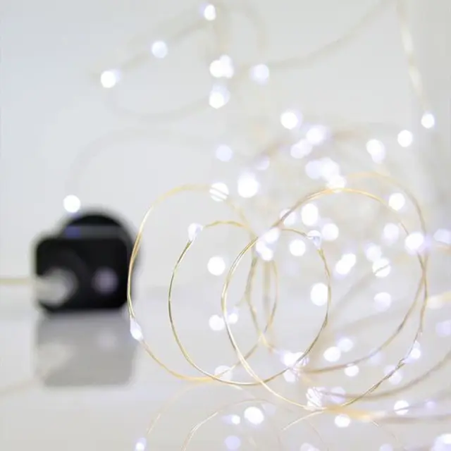 Eurolamp Χριστουγεννιάτικη σειρά μίνι LED 100 λαμπτήρες Λευκό φυσικό 600-11705