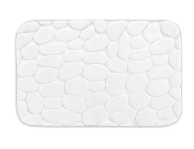 Πατάκι Μπάνιου Ricochet Douceur d'intérieur με memory foam και διαστάσεις 50x80cm - White 1801975 2