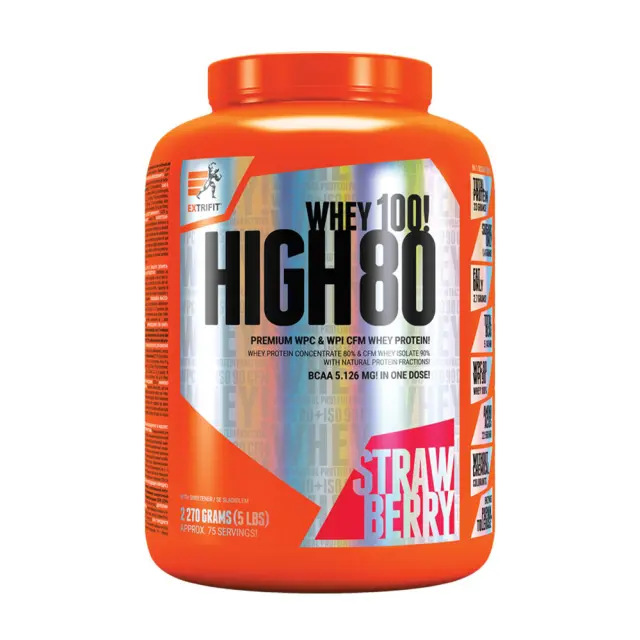Extrifit High Whey 80 strawberry, 2270-g