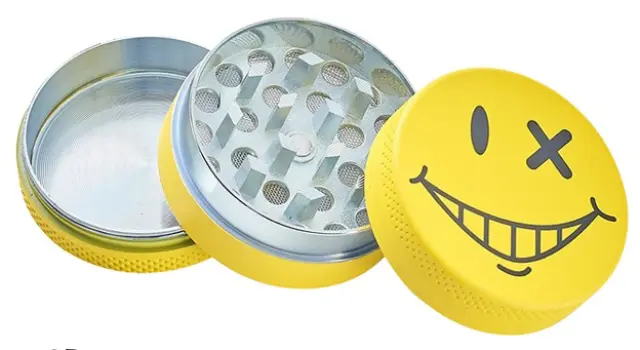 Champ Grinder Τρίφτης Αλουμινίου Yellow Face 40mm - 3 Parts 2