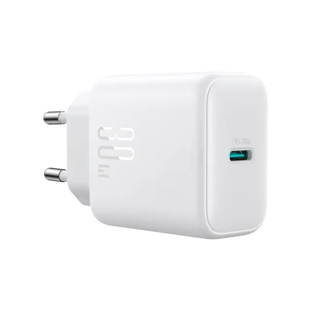 Joyroom® Φορτιστής Γρήγορης Φόρτισης με Θύρα USB-C 30W- White (JR-TCF24) 2
