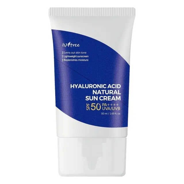 Isntree Hyaluronic Acid Natural *Sun Cream* – Αντιηλιακό προσώπου με 100% φυσικό φίλτρο SPF50 50ml