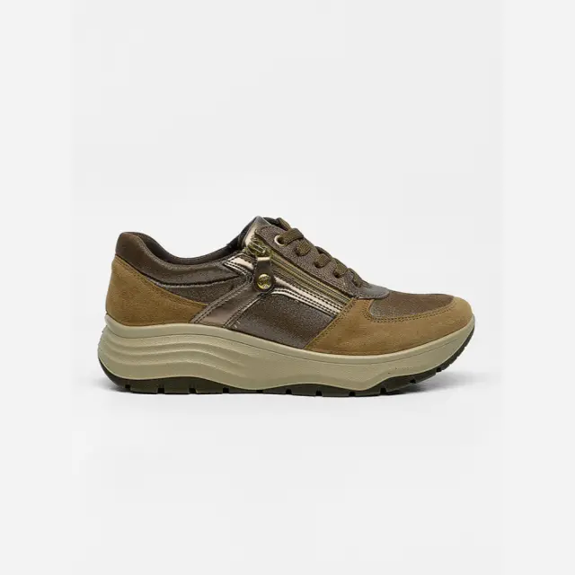 Imac Sneakers Γυναικείο δέρμα/δέρμα Nubuck Καφέ IMA/856870 FANGO