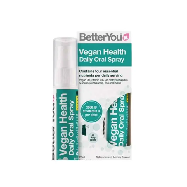 BetterYou Vegan Health Daily Oral Spray Βιταμίνη για Ανοσοποιητικό Mixed Berries 25ml