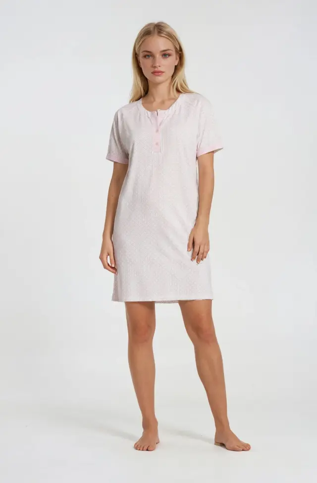 S994 - Type - NIGHTGOWN PINK GEO - M