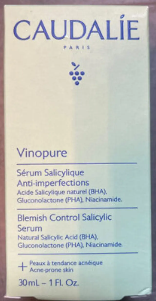 CAUDALIE Vinopure Blemish Control Salicylic Serum -Όρος για Επιδερμίδες με Τάση για Ακμή, 30ml
