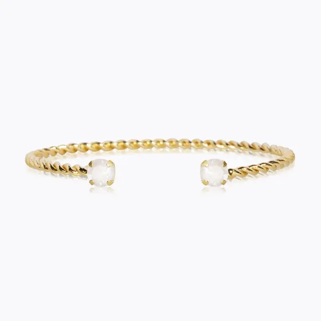 Mini Twisted Bracelet / Milky White