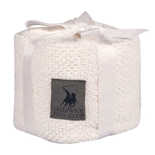 Σετ 4Τ Λαβέτες 30x30 Σε Καλαθάκι Essential Greenwich Polo Club 4107 Ecru 100% βαμβακερό 2