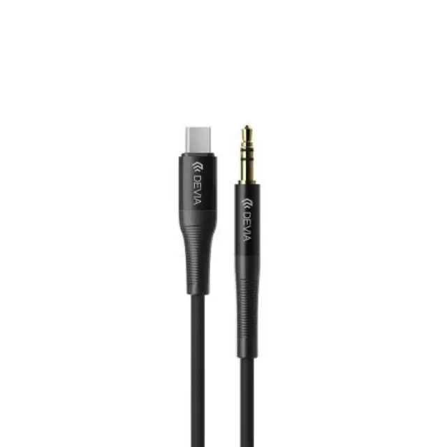 Καλώδιο Ήχου Devia EC620 USB C σε 3.5mm 1m Ipure Μαύρο N62123