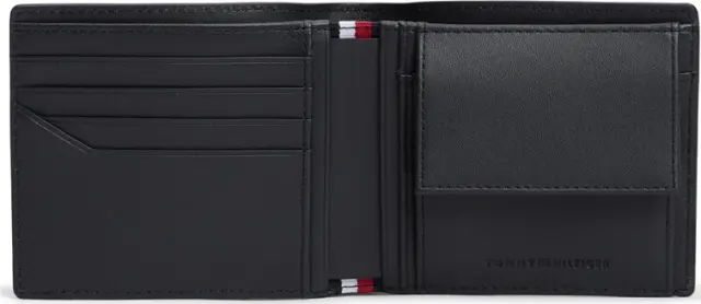 Tommy Hilfiger Ανδρικό Μικρό Πορτοφόλι TH Business Saffiano CC & Coin Σκούρο Μπλε 3
