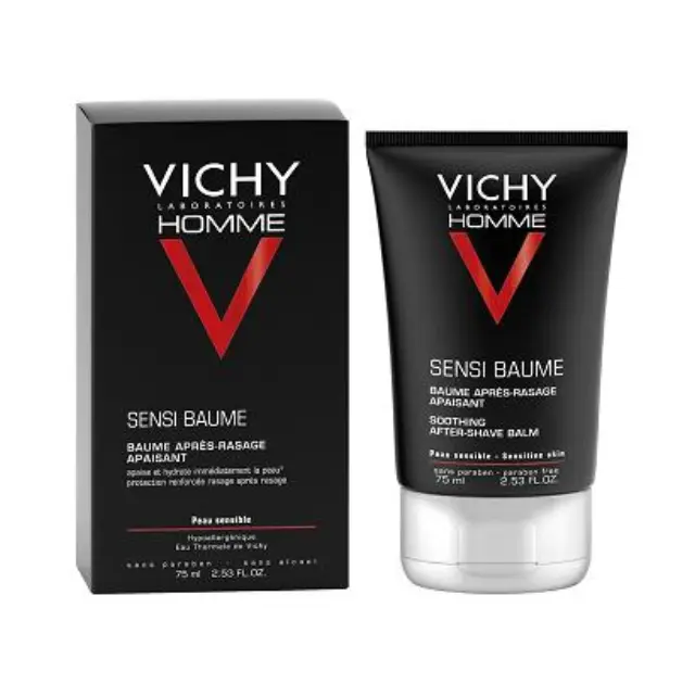 Vichy Homme Sensi Baume After Shave Βάλσαμο Για Μετά το Ξύρισμα, Για Ευαίσθητο Δέρμα, 75ml