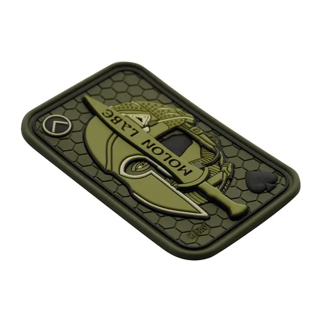 M-Tac Patch Molon Labe Ace 3D PVC-Μολών Λαβέ Ace 3D PVC Εμβλημα - 06-Χακί-Olive Green 2