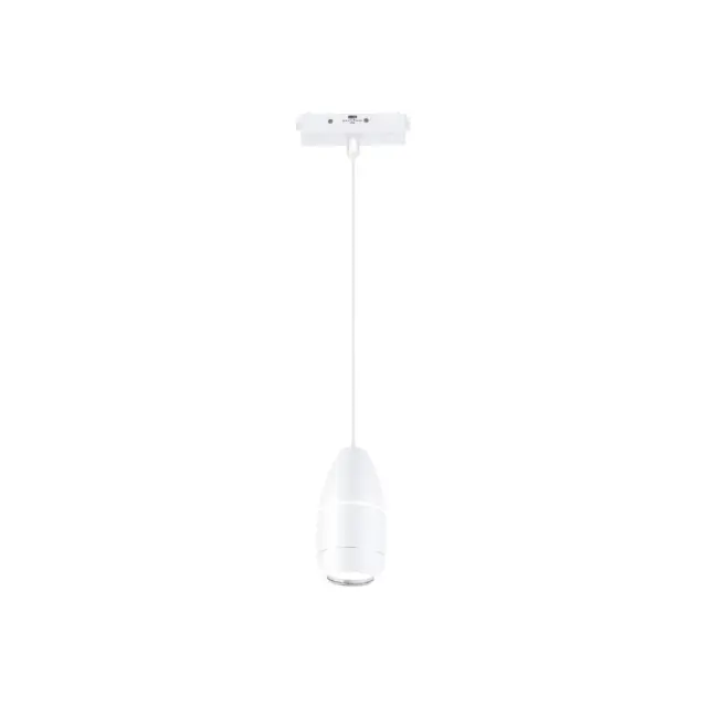Inlight Κρεμαστό Φωτιστικό LED 5W 3CCT για Ultra-Thin μαγνητική ράγα σε λευκή απόχρωση D:9Χ12cm (TMU0220-White)
