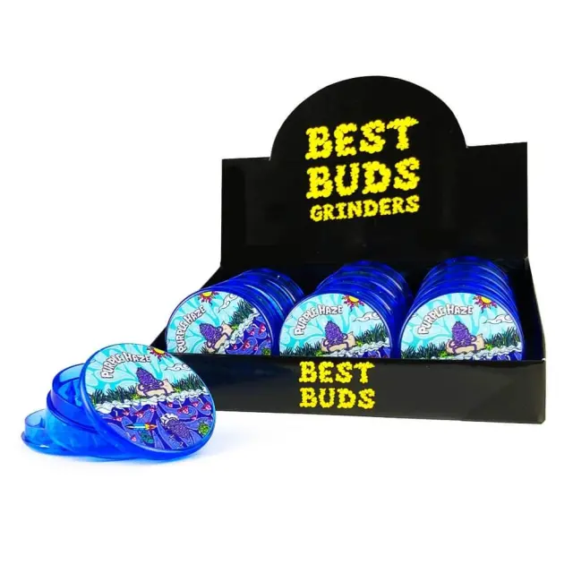 Best Buds Plastic Grinder Purple Haze 3 Parts – 50mm