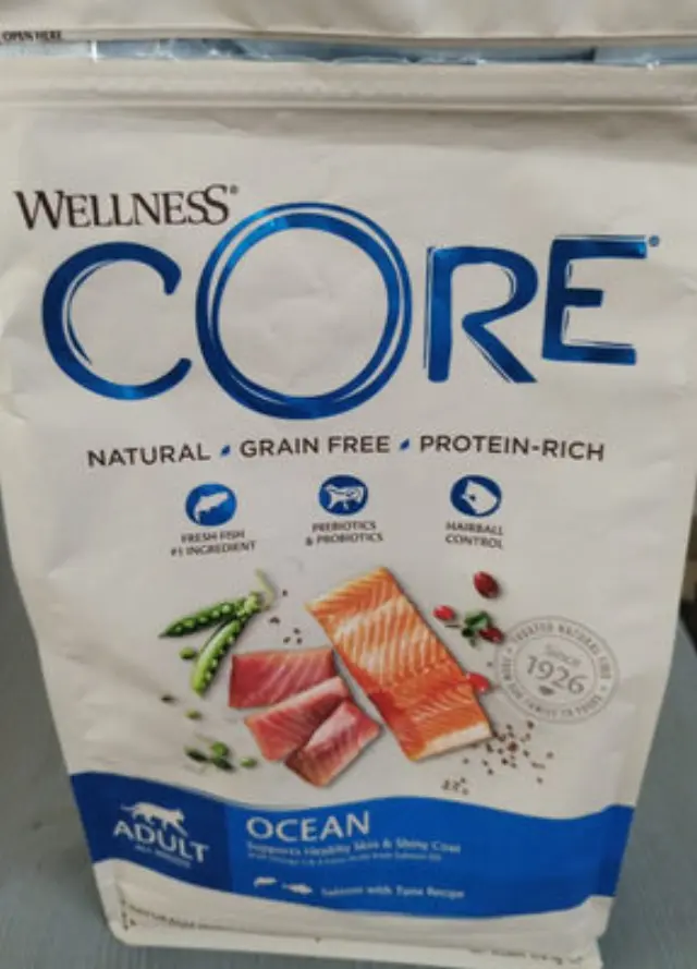 Wellness Core Adult Ocean Ξηρά Τροφή Γάτας Σολομός & Τόνος Χωρίς Σιτηρά 1.75kg