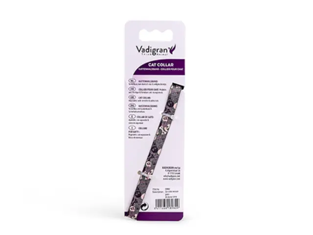 Vadigran Κολάρο Γάτας Σκελετοί Μαύρο 20-30cm/10mm 2