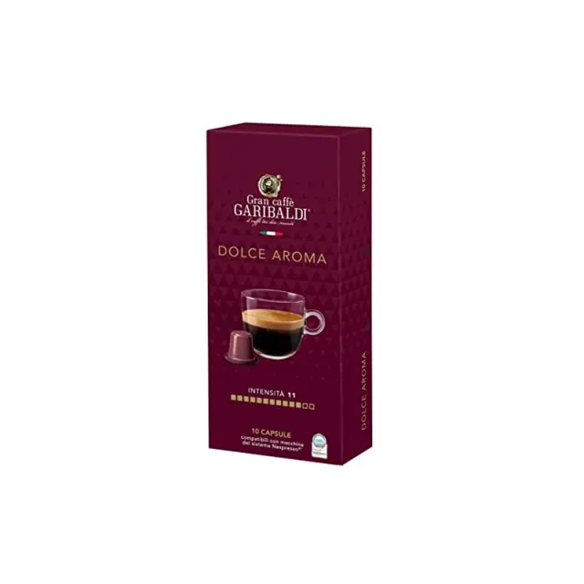 Garibaldi Dolce Aroma συμβατές κάψουλες Nespresso - 10 τεμ.