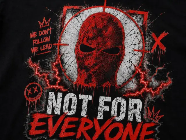 Ghetto Greece "Not For Everyone" Red Edition T-Shirt 3