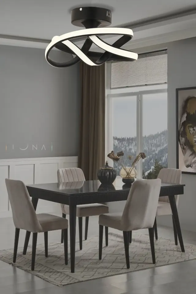 Stewehome Μοντέρνο μεταλλικό LED πλαφονιέ φωτιστικό για σαλόνι κουζίνα καθιστικό υπνοδωμάτιο Χρυσό 20x25x20 cm 2