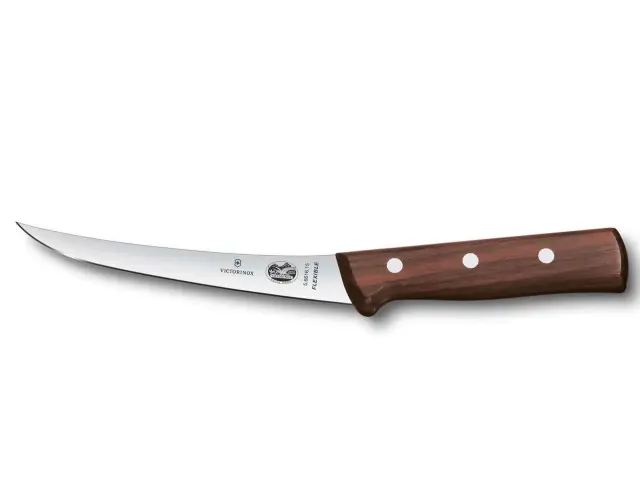 Μαχαίρι ξεκοκαλίσματος Victorinox με καμπύλη στενή εύκαμπτη λάμα, ξύλινη αμερικάνικου τύπου λαβή και μήκος λεπίδας 12cm5.6616.12 2