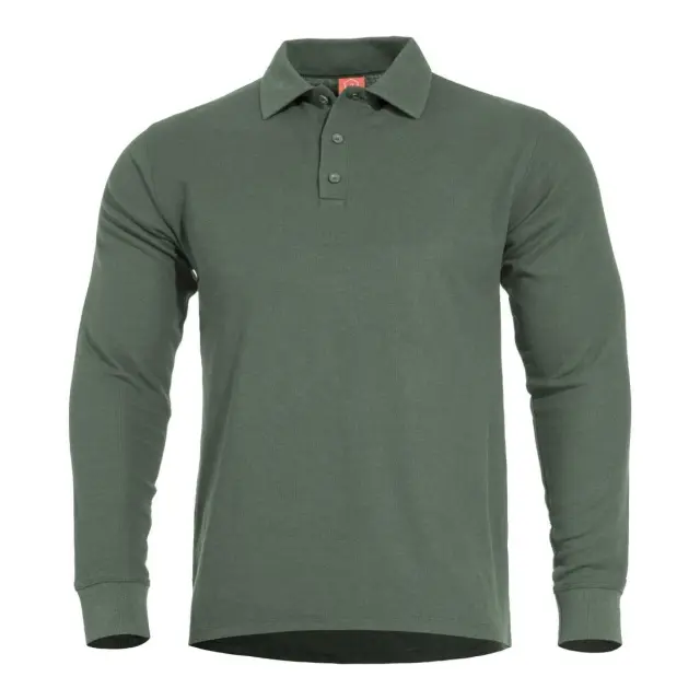 Pentagon Aniketos Long Polo Shirt-Μπλουζάκι Polo για Τακτική-Καθημερινή Χρήση    - 06CG-Camo Green