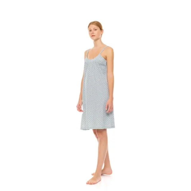 Νυχτικό Γυναικείο S1475 Forest Green Geo Τύπος Pink Label 3