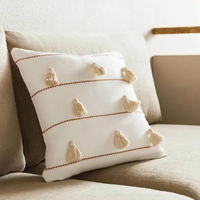 Μαξιλαροθήκη 43x43cm GOFIS HOME POMY PERFECT TAN 188/ 13