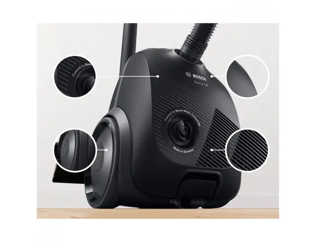 Ηλεκτρική Σκούπα Bosch Serie 2 BGBS2LB1 με Ισχύ 600 W και χωρητικότητα σκόνης 3.5L BGBS2LB1 2