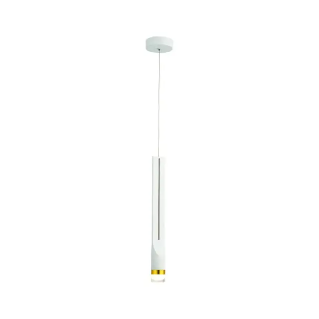 AcaLight Offer NETTO ΦΩΤΙΣΤΙΚΟ ΚΡΕΜΑΣΤΟ ΛΕΥΚΟ ΜΑΤ ΜΕΤΑΛΛΙΚΟ LED 5W 3000K 300Lm IP20 Φ100Χ2270mm