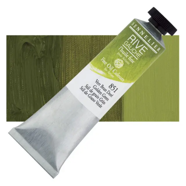 Sennelier Λάδι Rive Gauche 851 Golden Green - 40ml