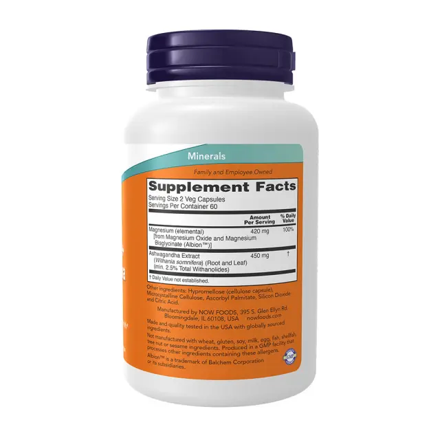 Now Foods Magnesium + Ashwagandha 2