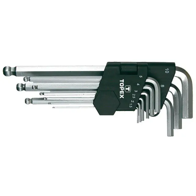 TOPEX 35D957 - Σετ Άλλεν Μακριά Μπίλιας 9Τ, 1.5-10mm