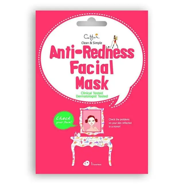 Vican Cettua Clean + Simple Anti-Redness Facial Mask 1τμχ - Μάσκα Προσώπου Κατά Των Ερεθισμών + Της Ερυθρότητας