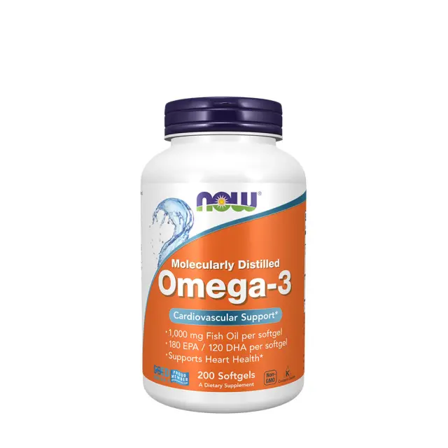 Now Foods Omega-3, Molecularly Distilled 200 Softgels