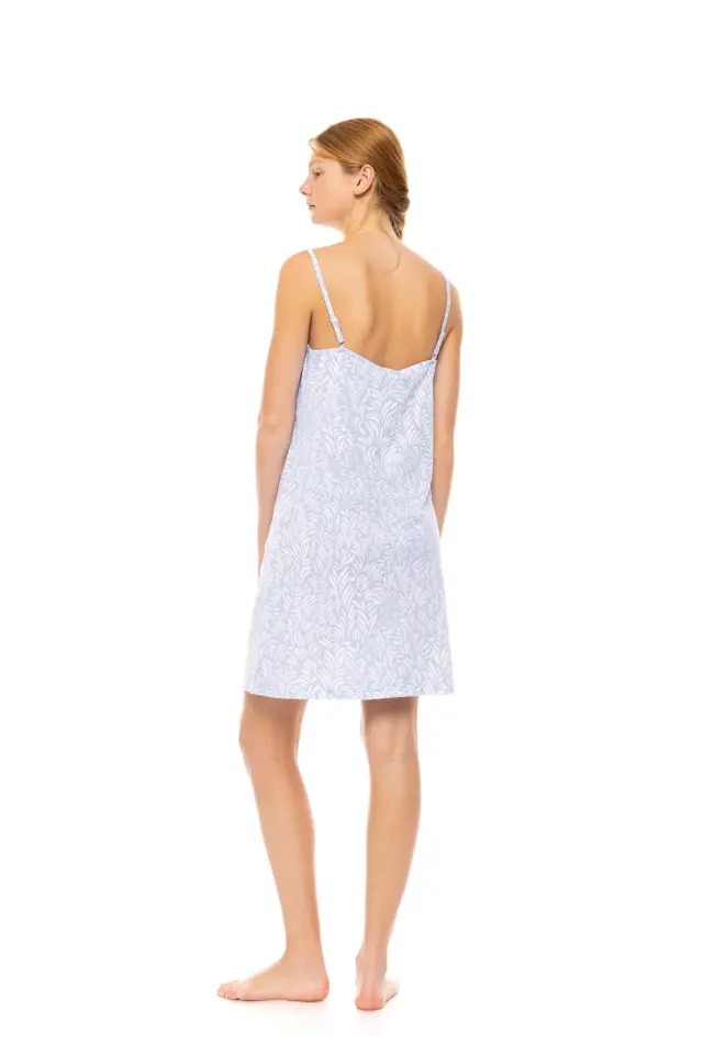 S1494 - Type - NIGHTGOWN ICE BLUE FLEUR 3