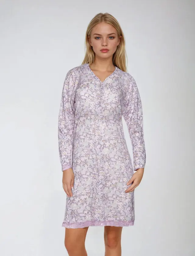 W533 - Type - NIGHTGOWN PINK FLOWERS 2