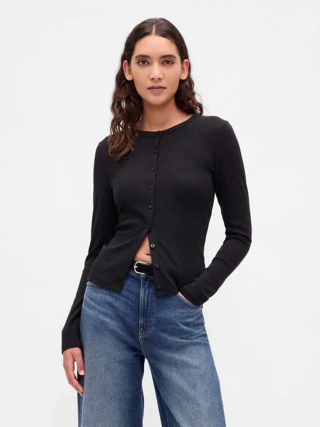 Γυναικεία Ζακέτα Modern Crewneck Black