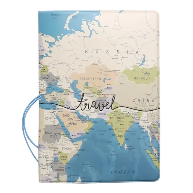 Passport & Credit Card Case Θήκη Καρτών και Διαβατηρίου -Travel Map ΟΕΜ