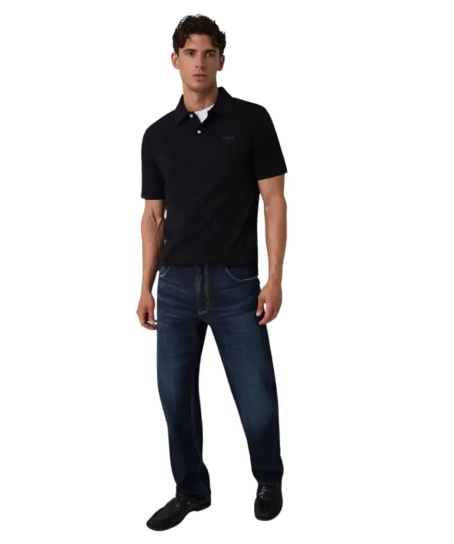 Guess - Ανδρικό Polo T-shirt M6YP07K4104-JBLK Μαύρο 3