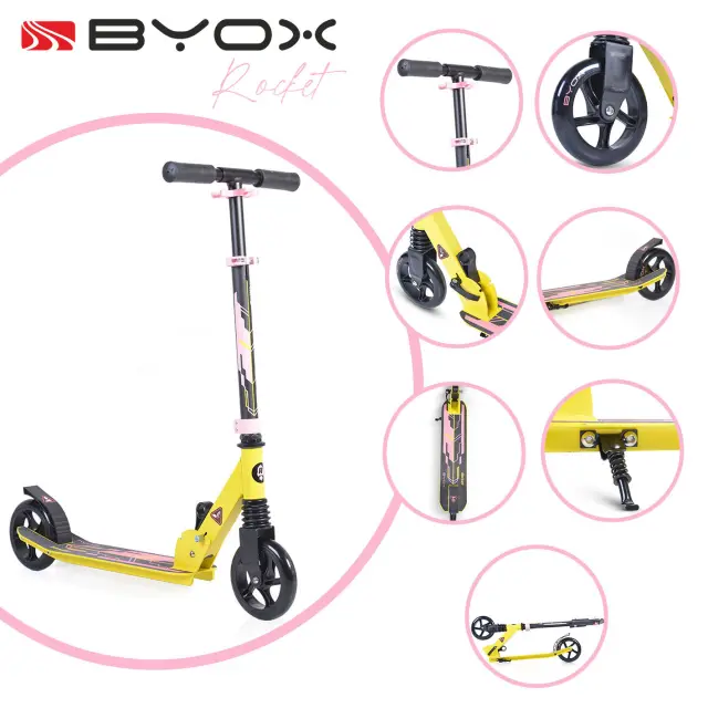 BYOX - Scooter Rocket pink - 3800146227074