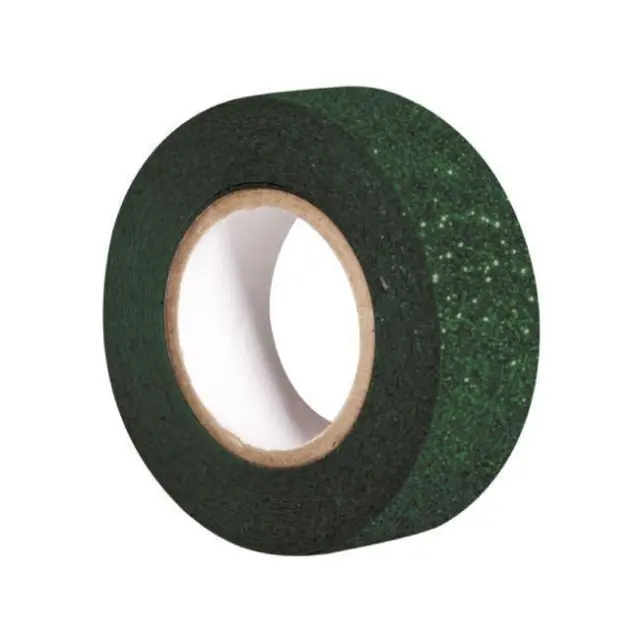 Rayher Αυτοκόλλητη Ταινία Glitter 15mm x 5m Σκούρο Πράσινο (59925430)