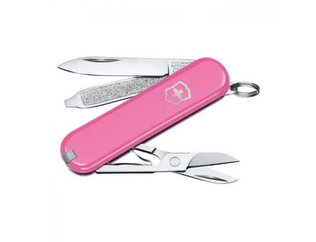 Ελβετικός Σουγιάς Victorinox Classic SD με 7 λειτουργίες και μήκος 5.8cm - Cherry Blossom0.6223.51G