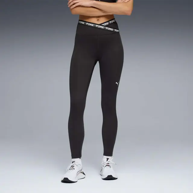 Puma Women's Strong Cross Front High Waist 7/8 Tight Μαύρο 528498-01 (Puma)