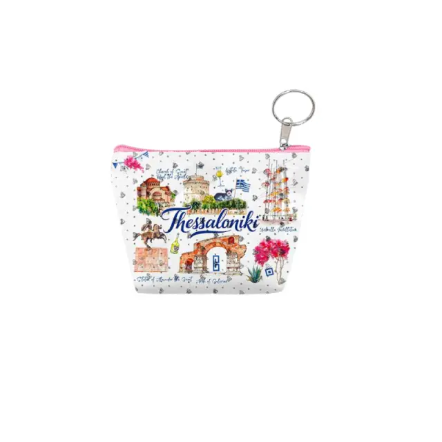 Πορτοφόλι Souvenir μπρελόκ mini - Σετ 10pcs - PVC - Thessaloniki - 11*7*4cm - 871804