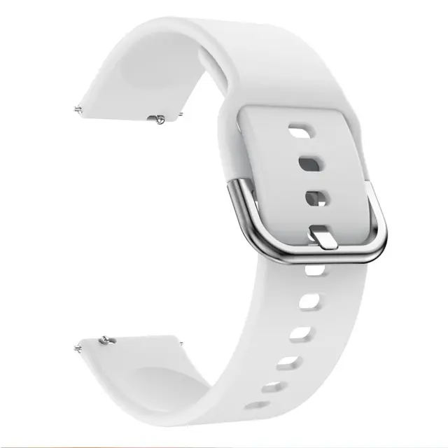 Λουράκι Σιλικόνης για Smartwatch 20mm- White OEM