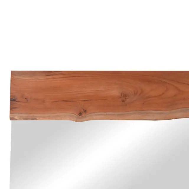 Καθρέπτης Riverine pakoworld teak ξύλο σε φυσική απόχρωση 120x80x4εκ 2